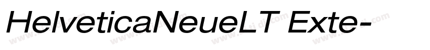 HelveticaNeueLT Exte字体转换